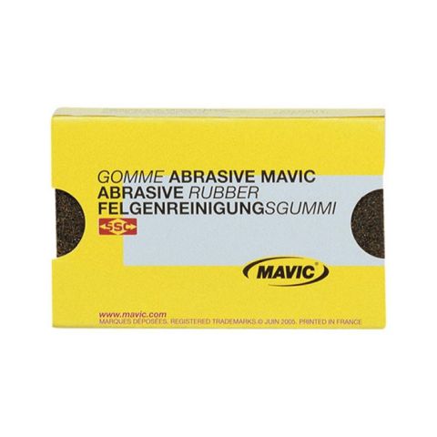 Brúsna guma od firmy Mavic na všetky druhy AL ráfikov. Vybrúsi a začistí všetky nečistoty ,ktoré sa počas jazdy nachytajú na brzdnú plochu. Cena 17 EUR.